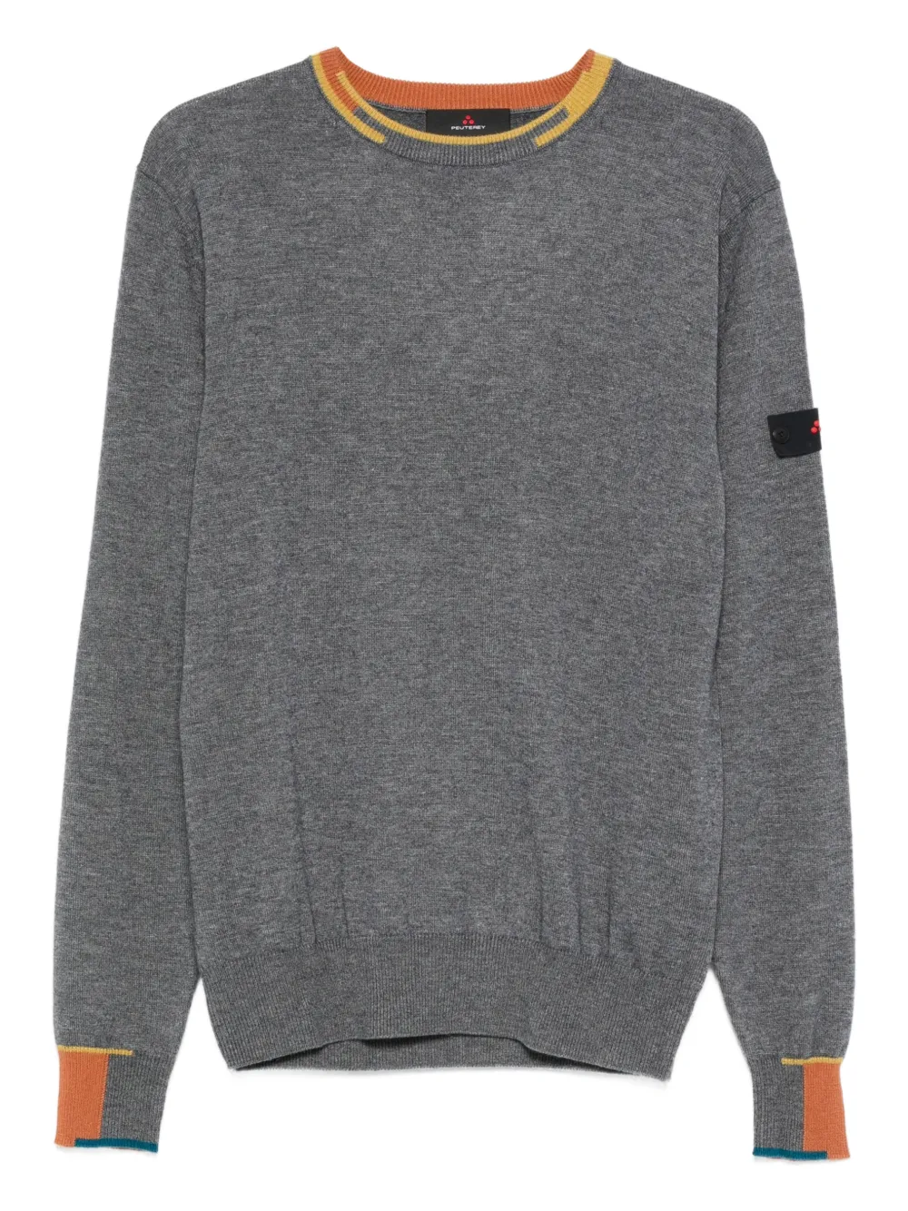 Peuterey Marlon 04 ribbed crew neck sweater | Grey | Image 1