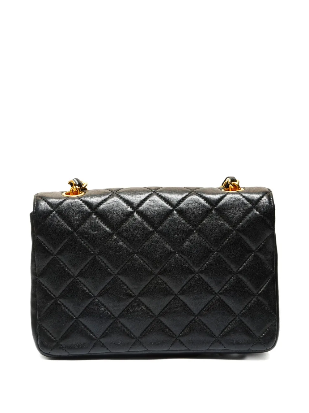 Pre-owned Chanel 2003-2004 Mini Flap Shoulder Bag In Black