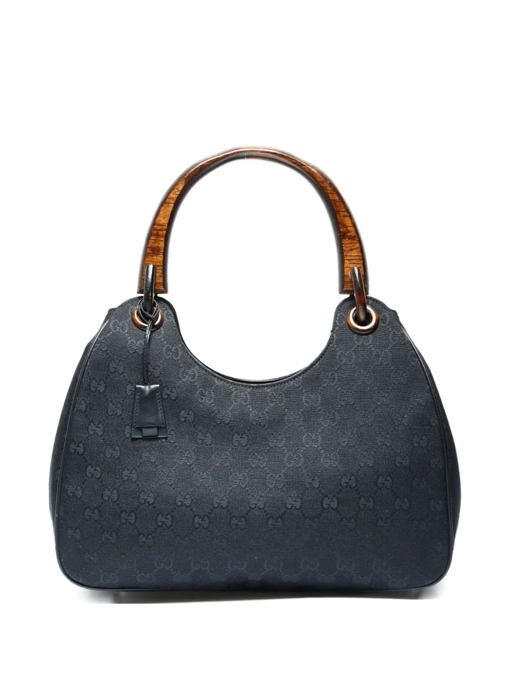 Click to view more detailed imagery on our partner's website Pre-owned Gucci 2000-2020 Hobo Gg-canvas Tote Bag In Black