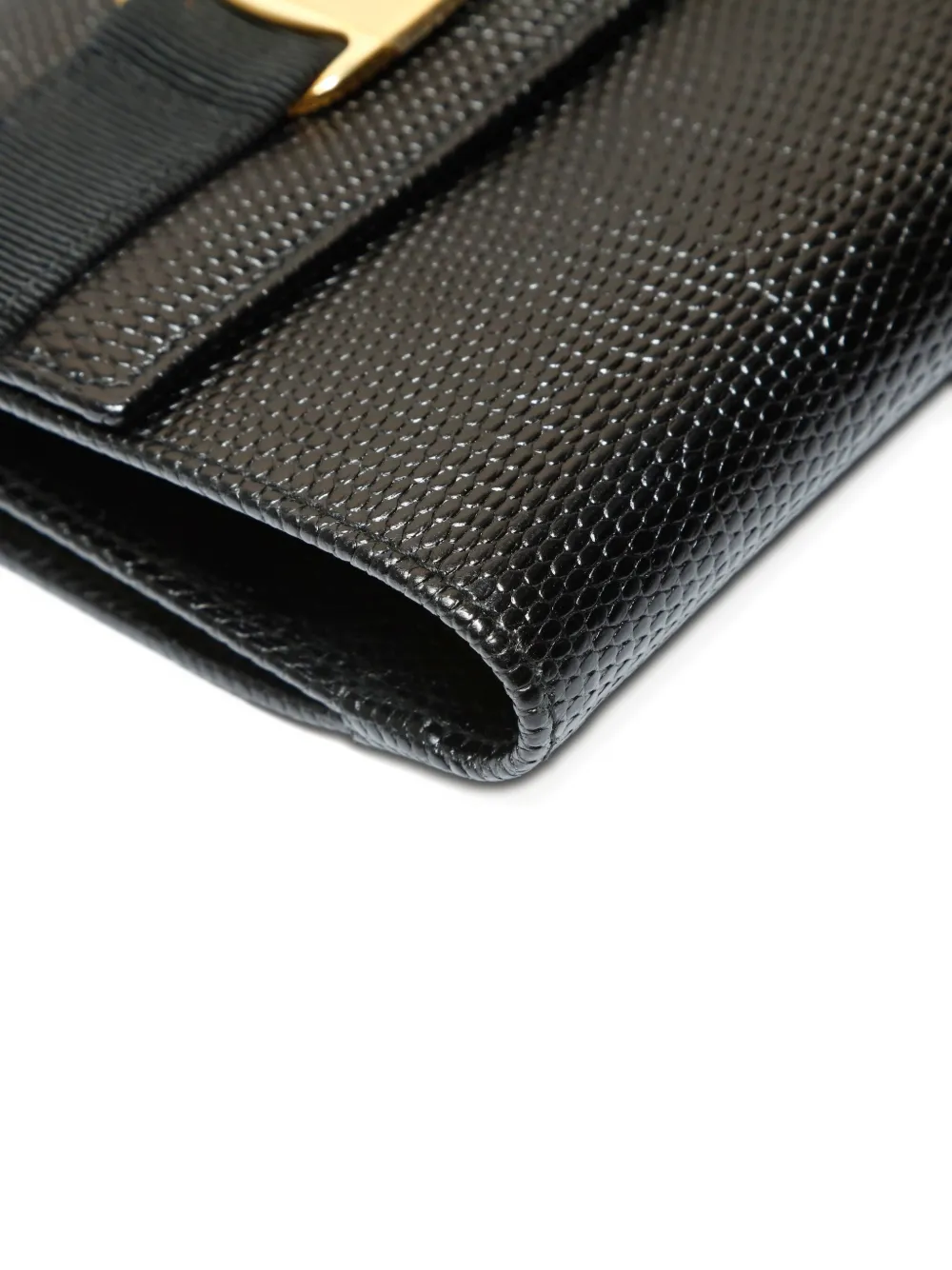 FERRAGAMO Pre-owned 2000-2015 Vara Bow-detail Wallet In Black