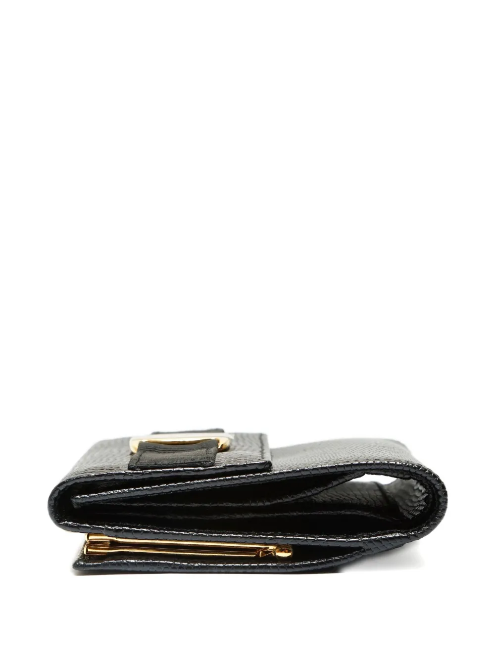 FERRAGAMO Pre-owned 2000-2015 Vara Bow-detail Wallet In Black