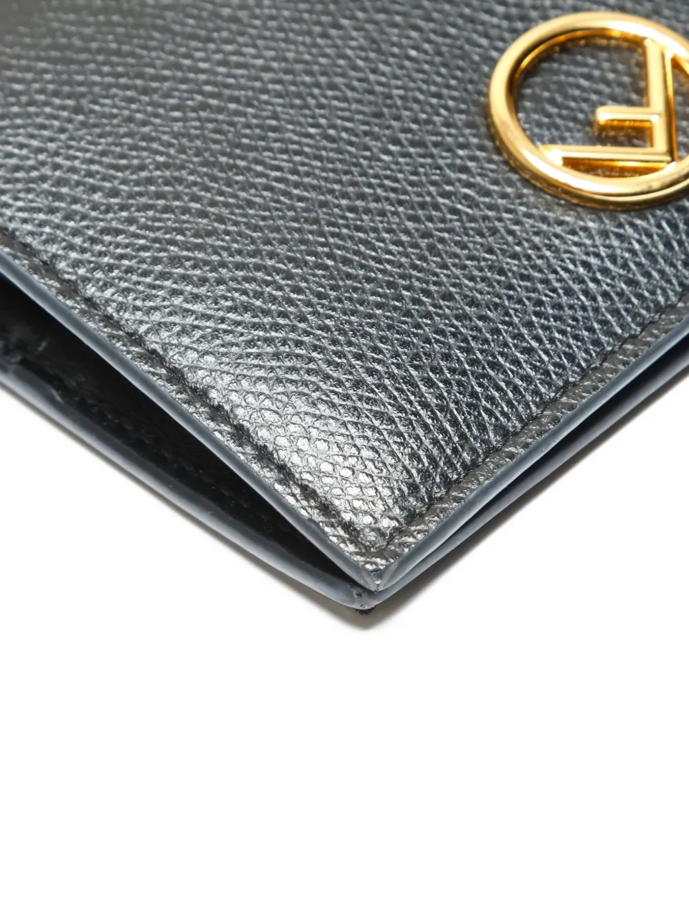 Pre-owned Fendi 2020-2025  F Wallet In Black