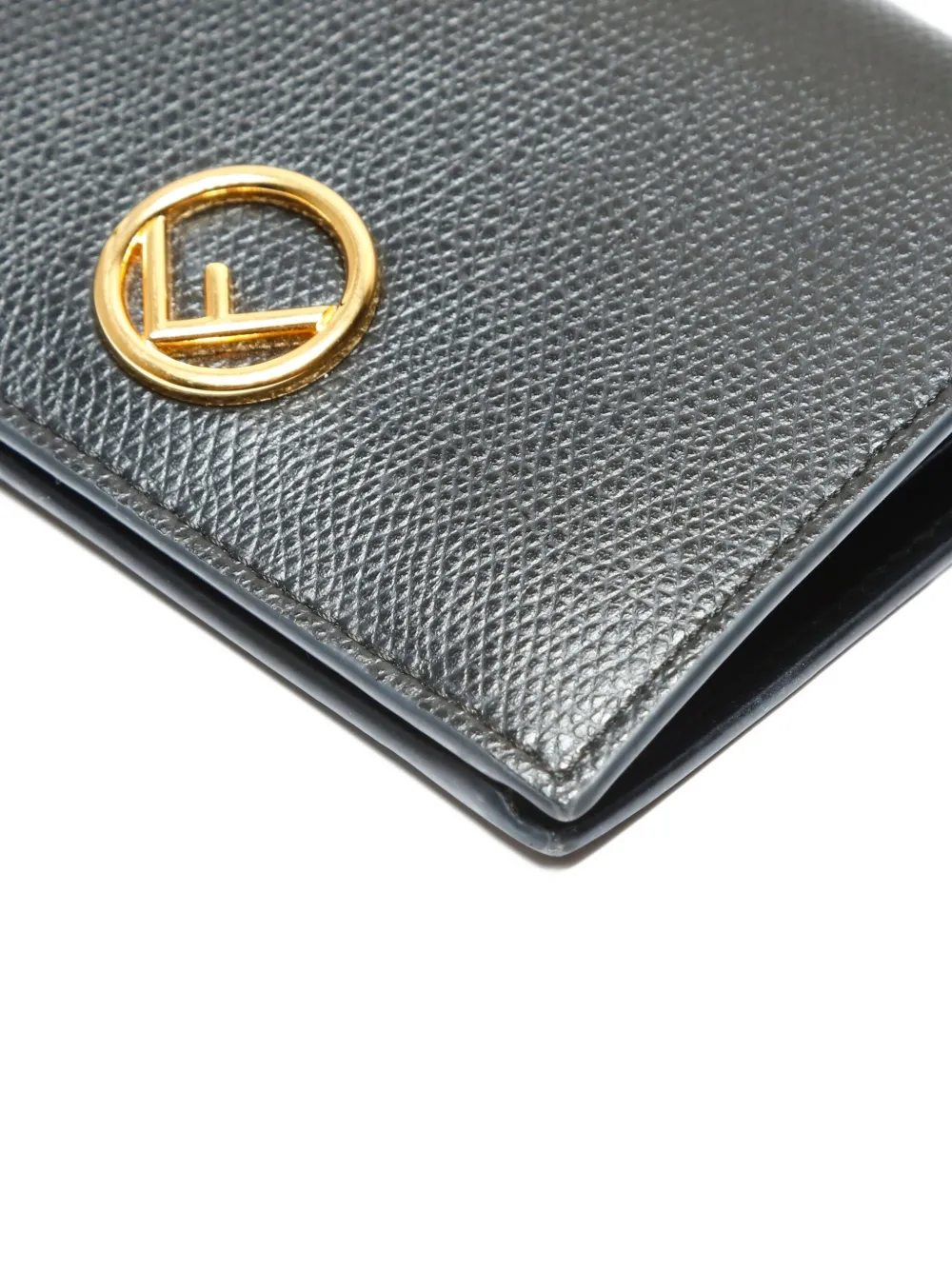 Pre-owned Fendi 2020-2025  F Wallet In Black