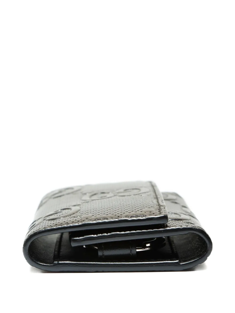 GUCCI Pre-owned 2015-2025 Gg-embossed Key Case In Black