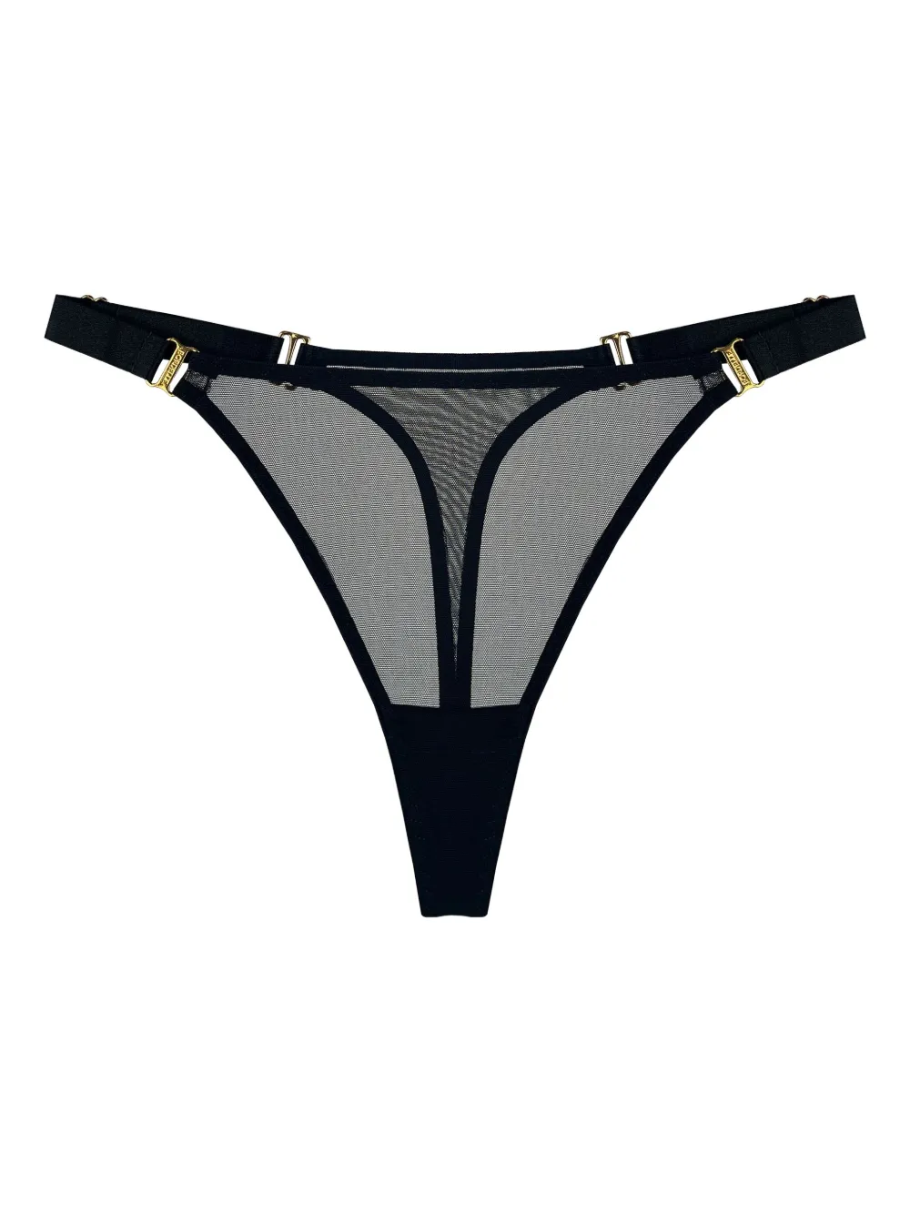 Bordelle Signature mesh thong | Black | Image 1