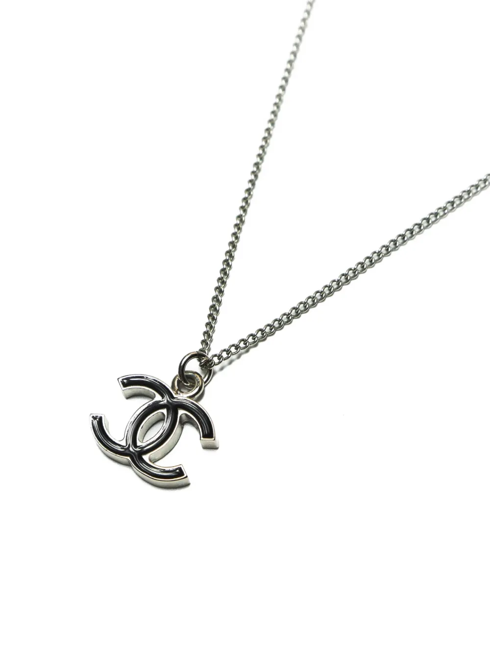 CHANEL Pre-owned 2006 Interlocking Cc-pendant Necklace In Silver