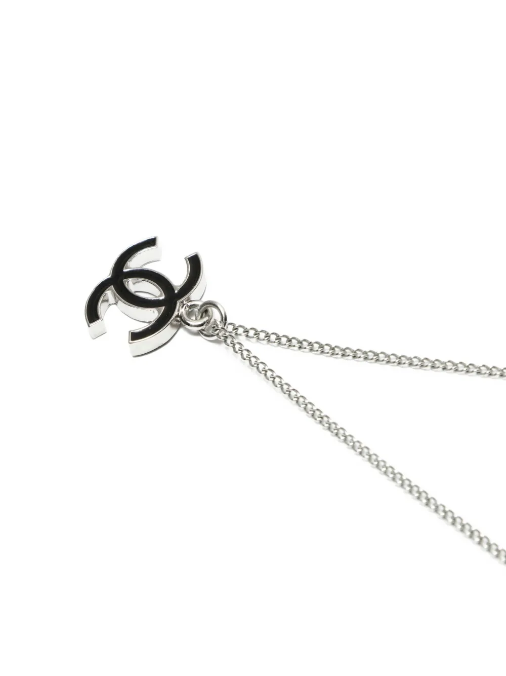 CHANEL Pre-owned 2006 Interlocking Cc-pendant Necklace In Silver