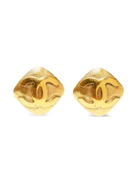 CHANEL Pre-Owned aretes de clip 1994