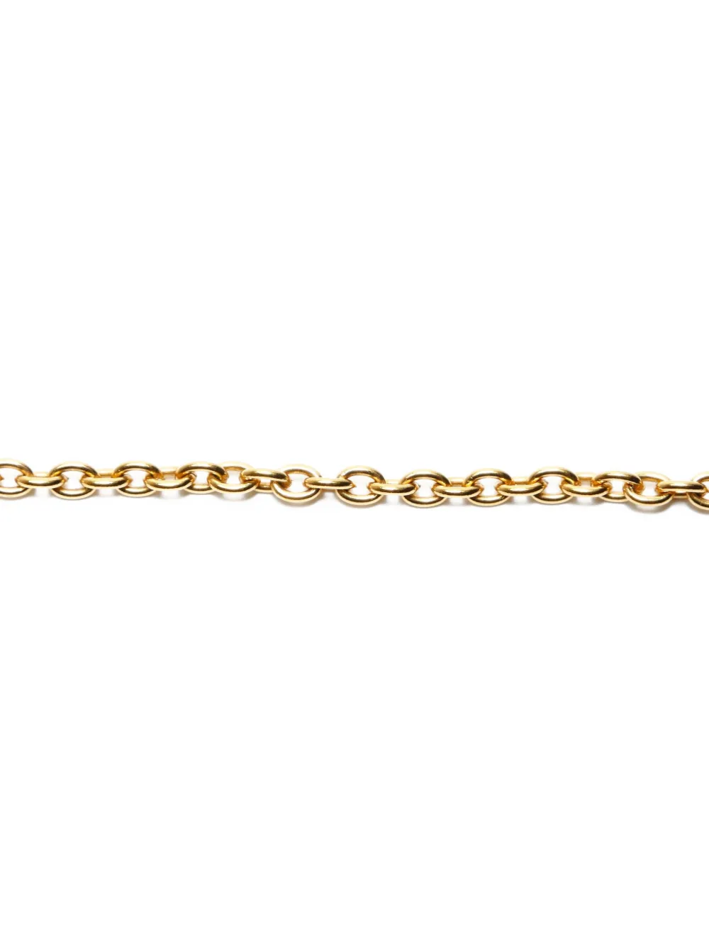 Pre-owned Chanel 1980s Interlocking Cc-pendant Necklace In Gold