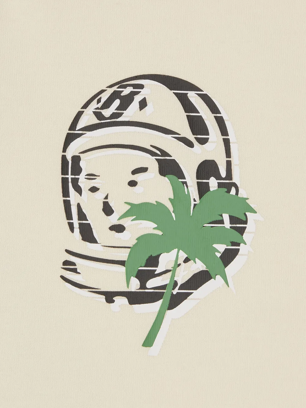 Billionaire Boys Club Poloshirt met grafische print en korte mouwen Beige