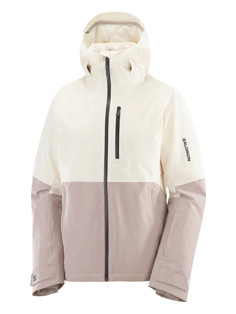 Salomon hooded colour-block jacket | Neutrals | Image 1