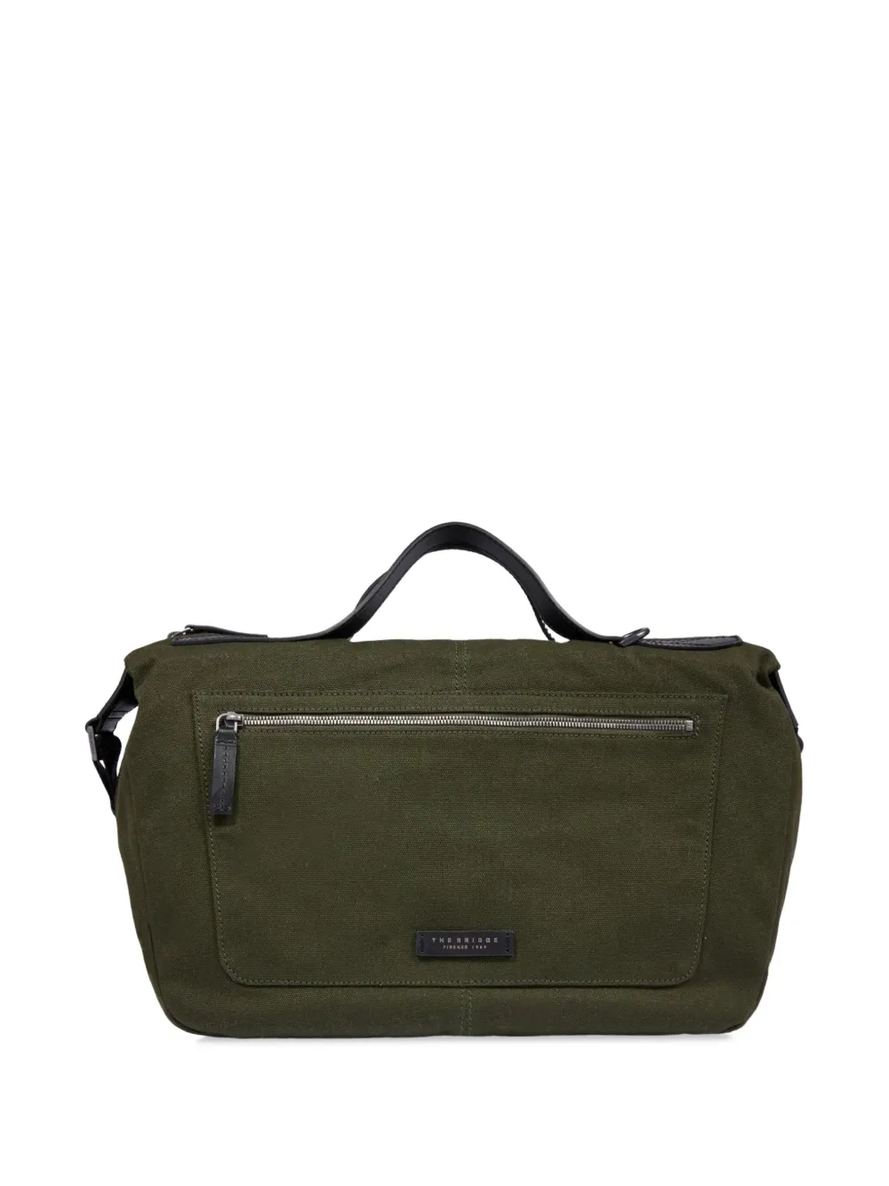 The Bridge logo-patch tote bag | Green | Image 1