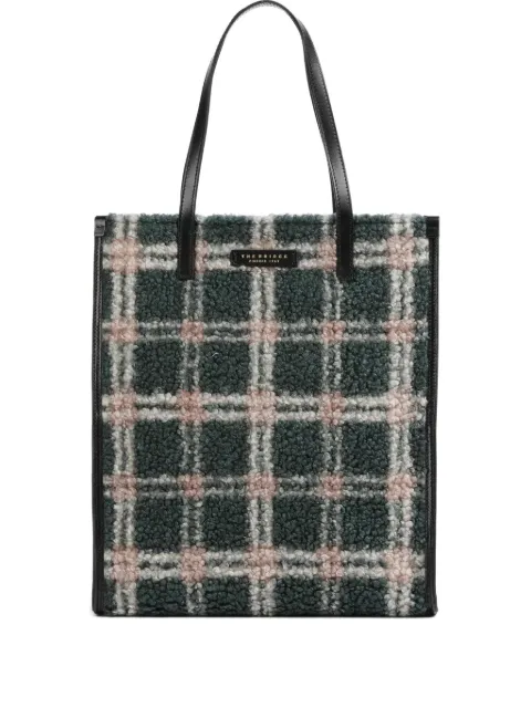 The Bridge plaid tote bag