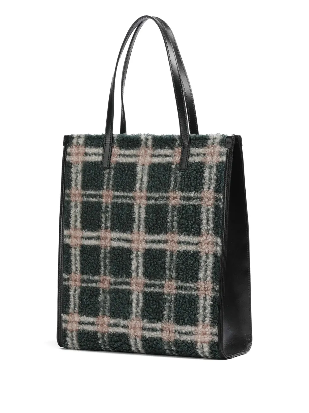 The Bridge plaid tote bag - Groen