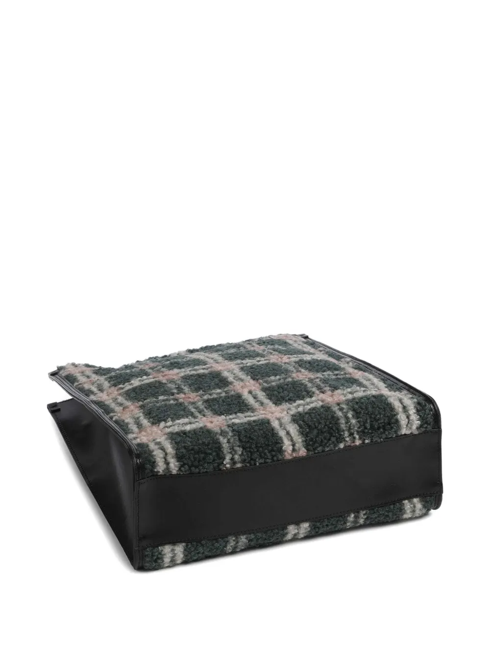 The Bridge Plaid Tote Bag In Green