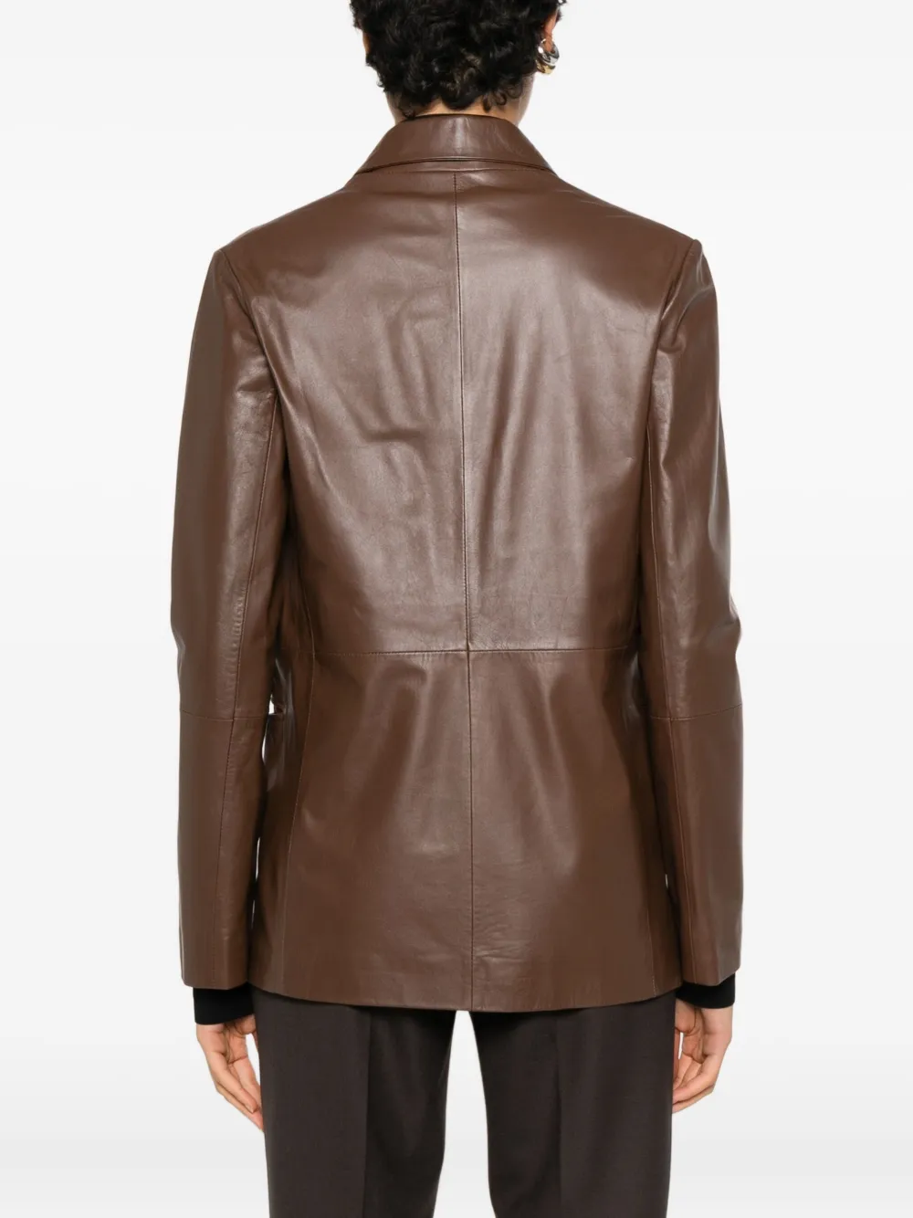 Antonelli Gin Tonic Double-breasted Pocket Blazer In Brown