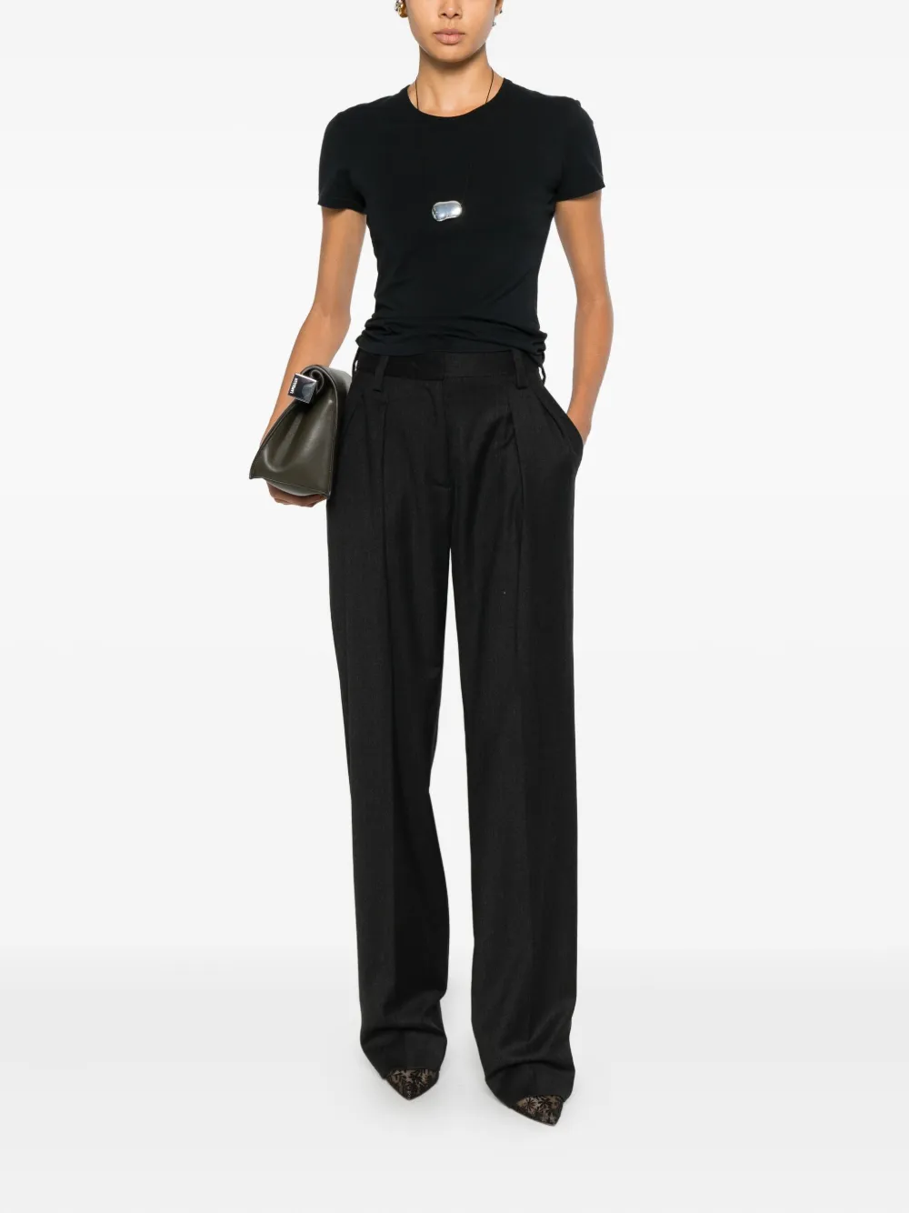 Antonelli Timo geplooide broek - Grijs