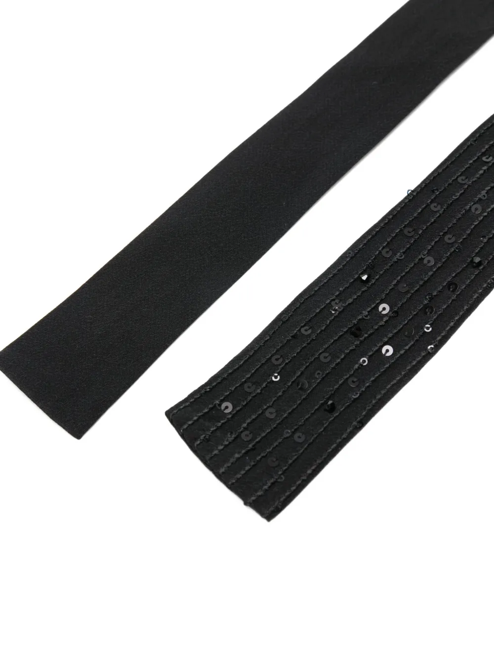 Antonelli Zucca Sequin-embellished Tie In Black