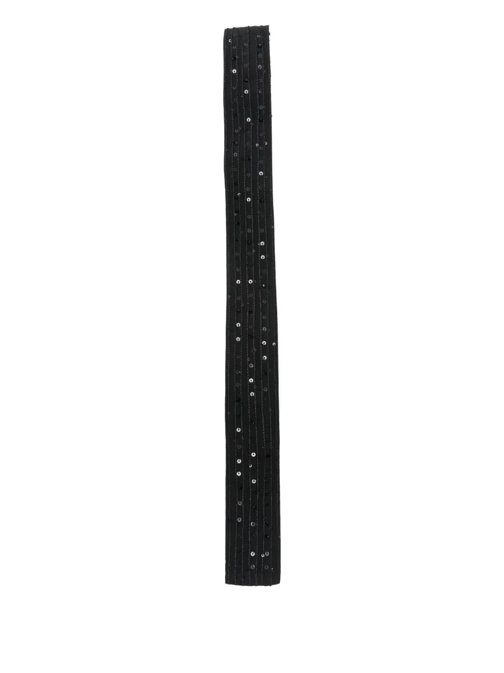 Antonelli Zucca sequin-embellished tie | Schwarz | Image 1