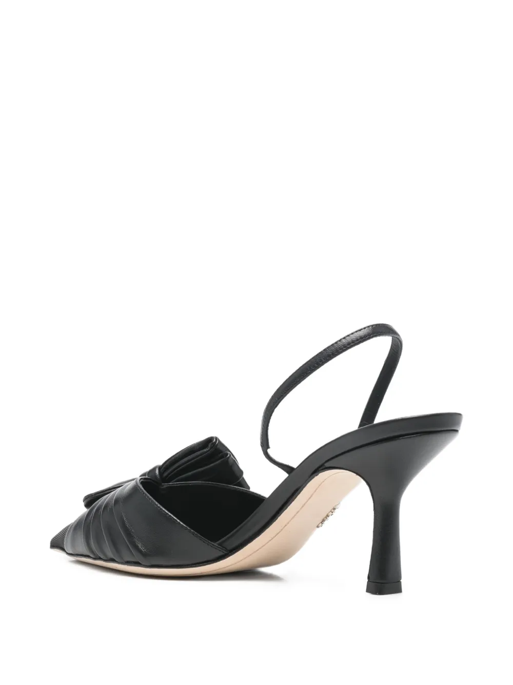 Rodo 80mm bow-embellishment mules Zwart
