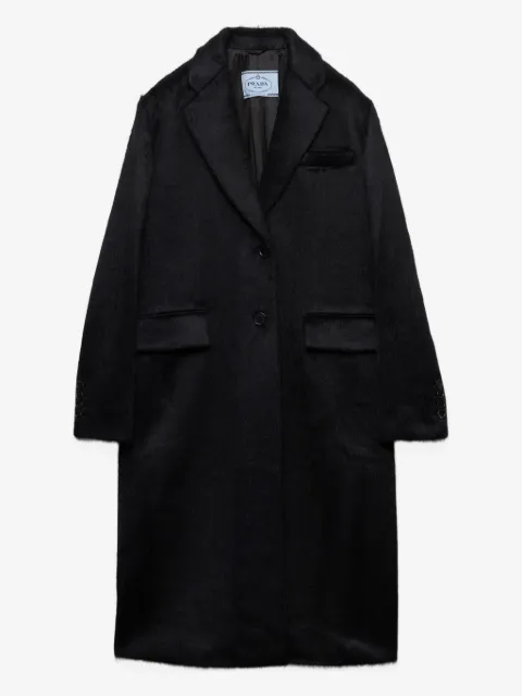 Prada velvet single-breasted coat