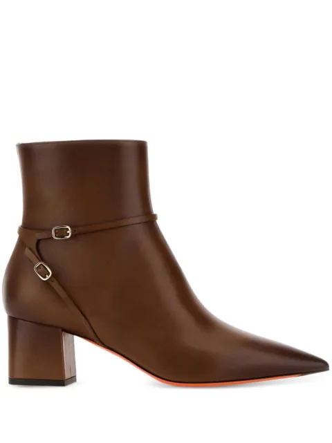 Santoni botas Blondie con puntera en punta y tacón de 60mm