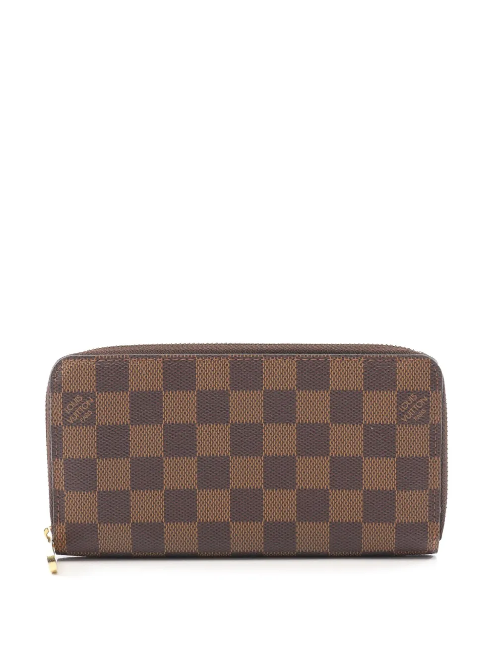 Louis Vuitton Pre-Owned 2008 ダミエ エベヌ ジッピーウォレット 長財布 - ブラウン Louis Vuitton Pre-Owned 2008 ダミエ エベヌ ジッピーウォレット 長財布 - ブラウン