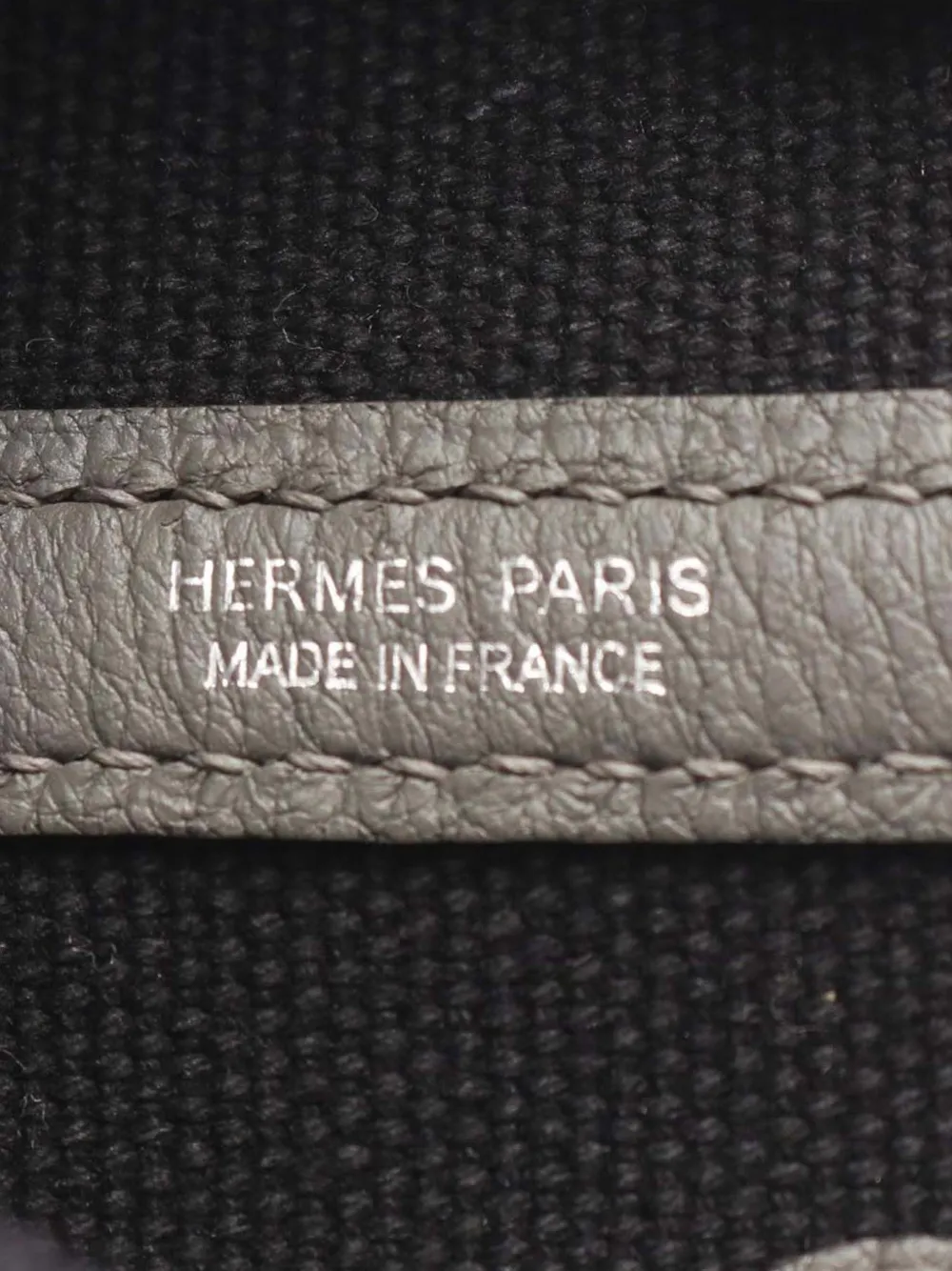 Pre-owned Hermes 2024 Toile And Negonda Garden Party Tpm Tote Bag In Black