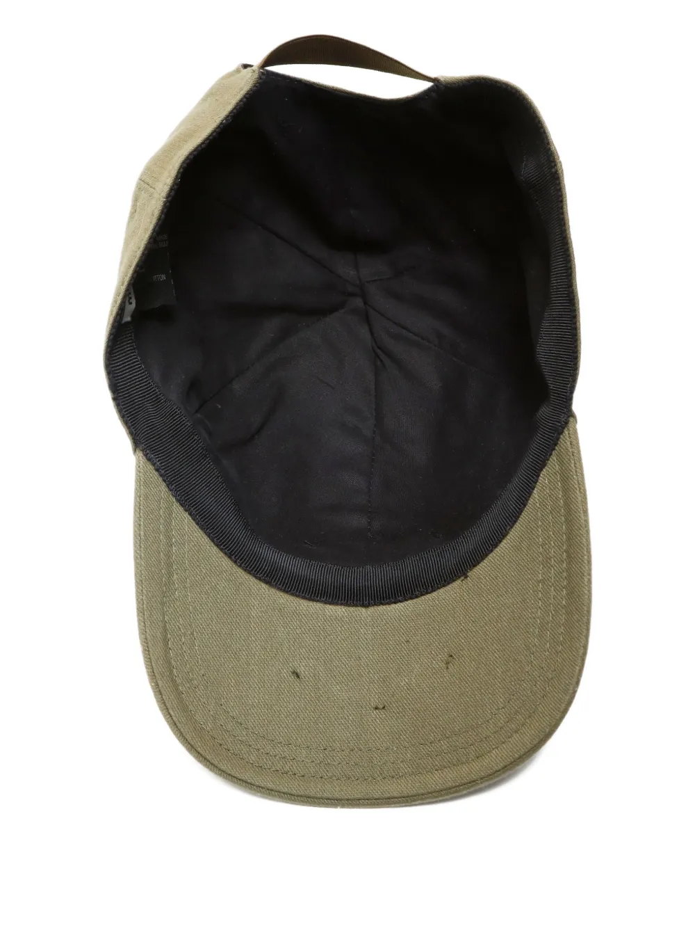 Pre-owned Miu Miu 2015-2025s Logo-patch Baseball Cap In Green