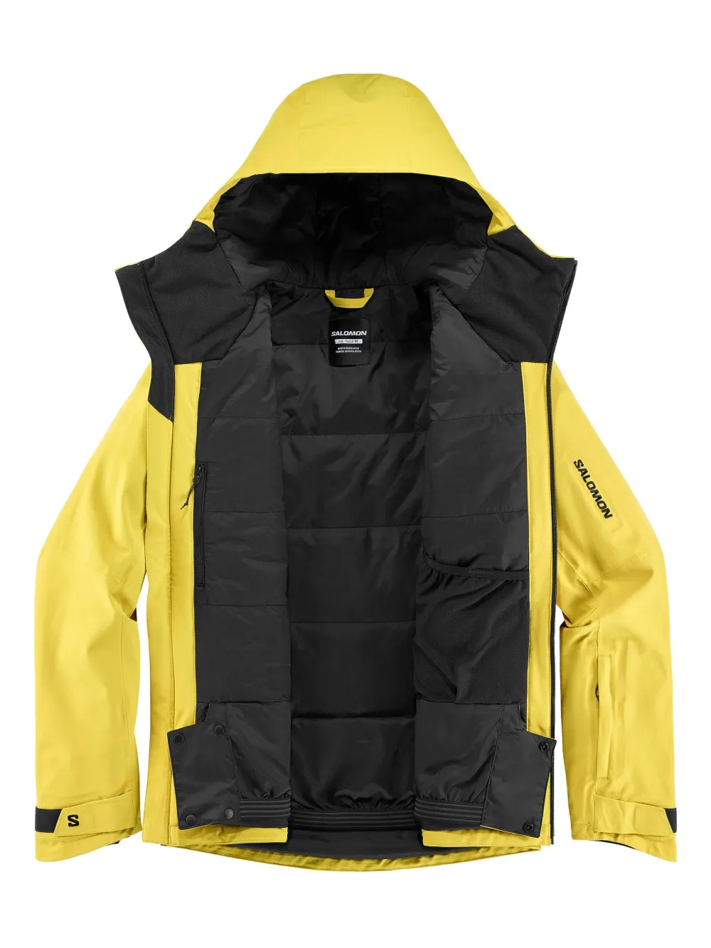 Salomon Highland jack met capuchon Geel