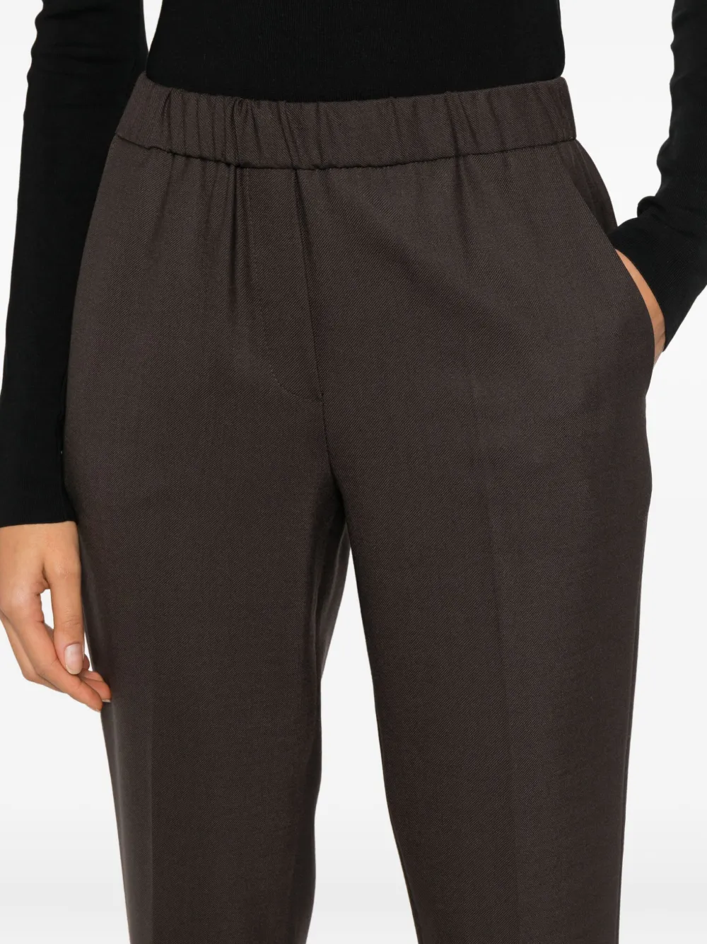 Antonelli Rosalba Elasticated Cuffed Trousers In Multi