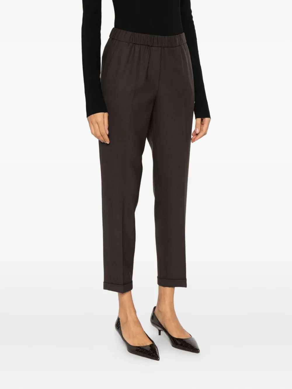 Antonelli Rosalba Elasticated Cuffed Trousers In Multi