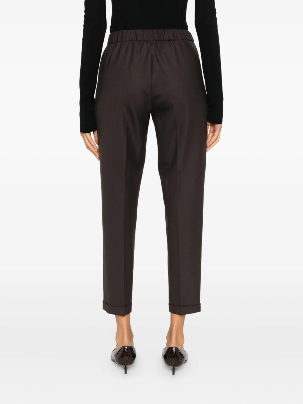 Antonelli Rosalba Elasticated Cuffed Trousers In Multi