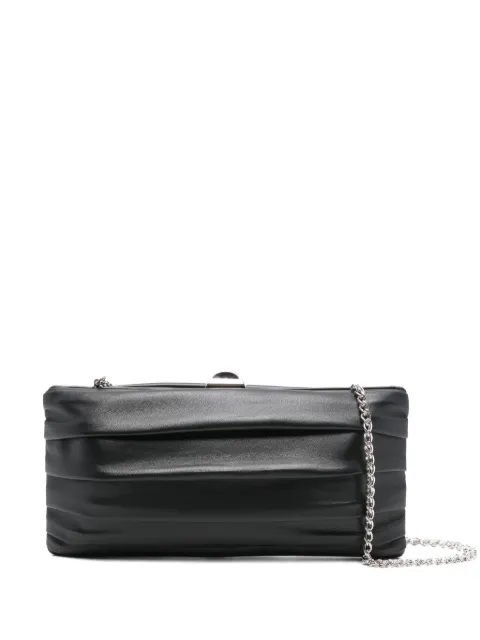 Rodo Ruched chain clutch bag