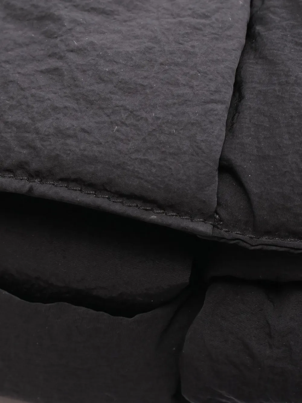 Pre-owned Bottega Veneta 2012-2025 Nylon Intrecciato Padded Tech Cassette Crossbody Bag In Black