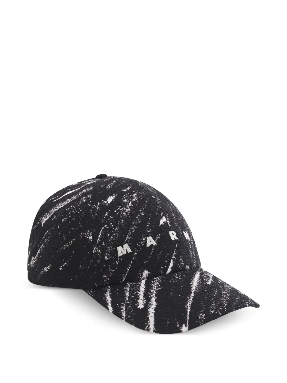 Marni Honkbalpet met crayon-effect Zwart