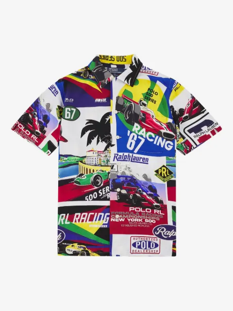 Polo Ralph Lauren camiseta con estampado de carreras