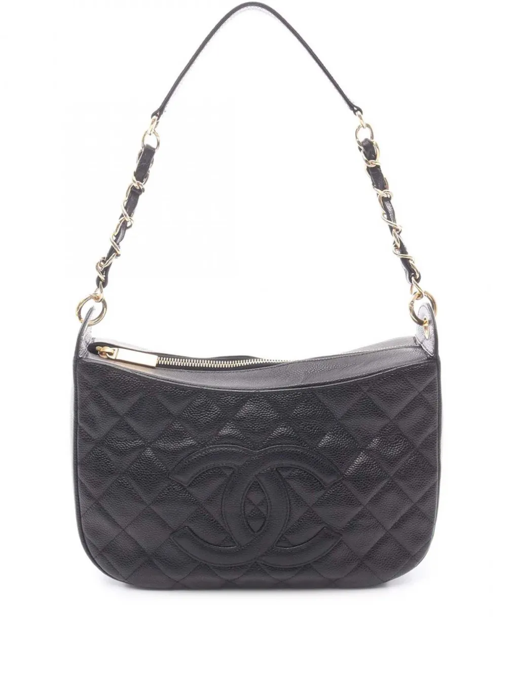 CHANEL Pre-Owned Borsa a spalla Timeless CC in pelle Caviar trapuntata 2005-2006 - Nero