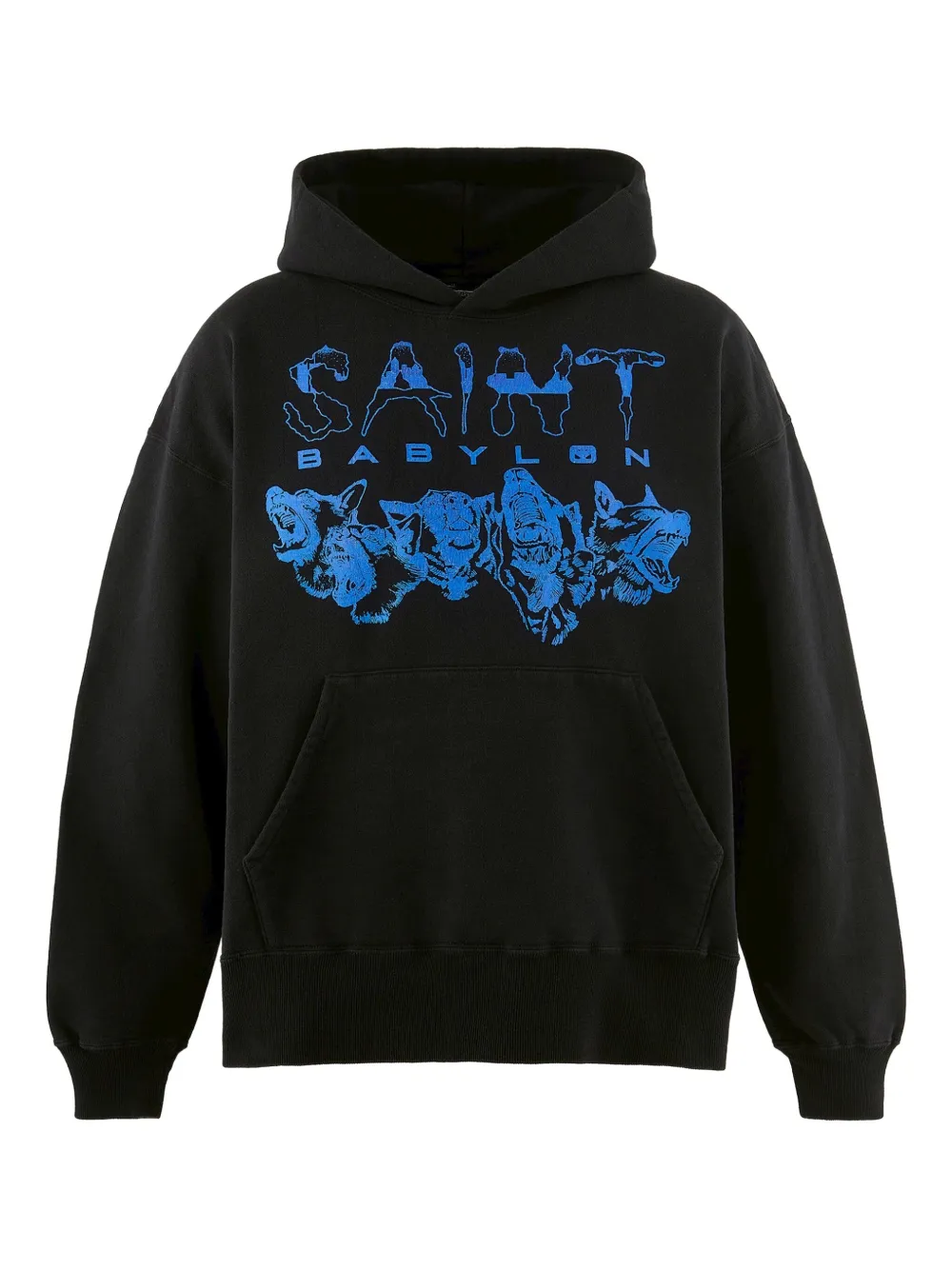 SAINT MXXXXXX x Babylon graphic hoodie | Black | Image 1