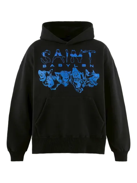 SAINT MXXXXXX hoodie con estampado gráfico en colaboración con Babylon