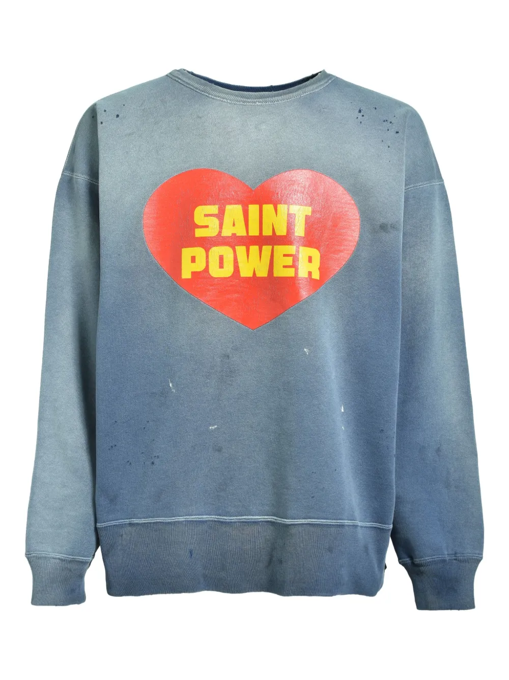 SAINT MXXXXXX Sweater met hartprint Blauw