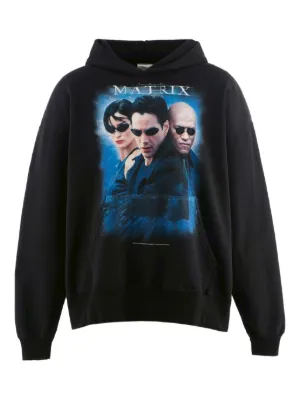 SAINT MXXXXXX x Babylon Graphic Hoodie | Black | FARFETCH