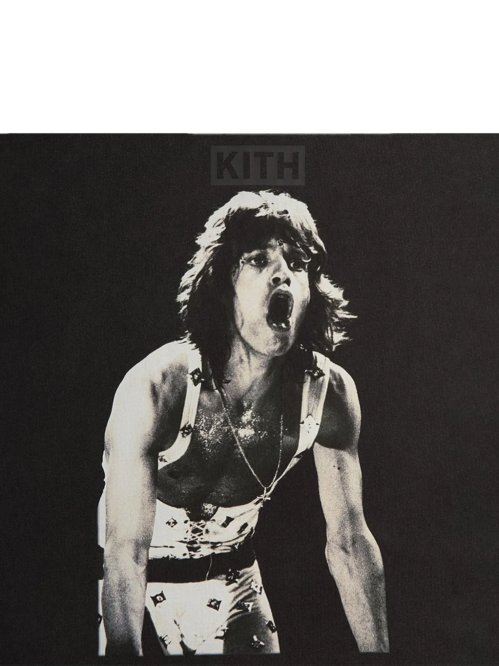 KITH x Rolling Stones Mick Jagger T-shirt - Zwart