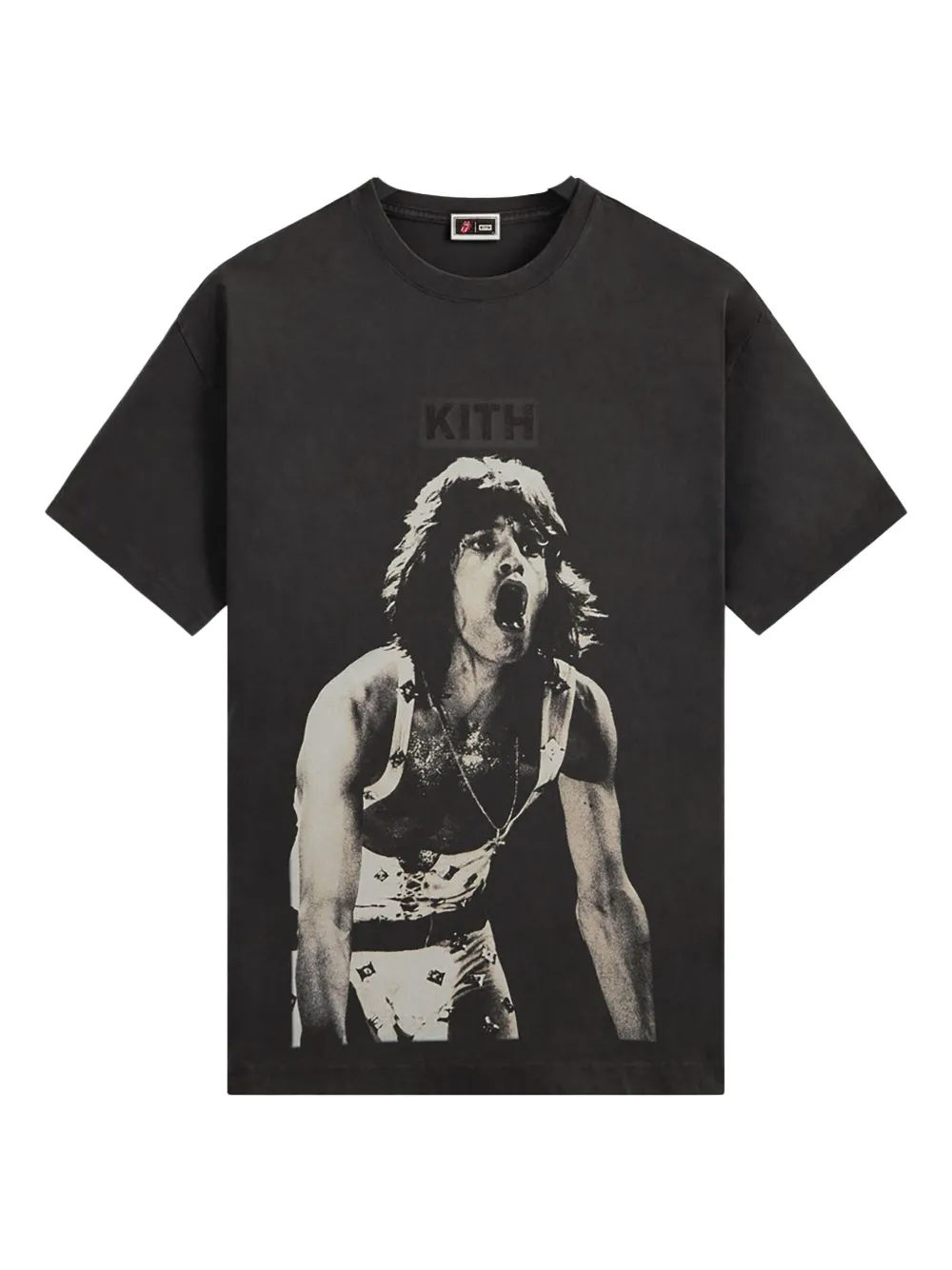 KITH x Rolling Stones Mick Jagger T-shirt | Black | Image 1