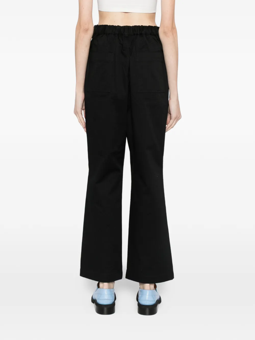 To b. by agnès b. Cropped broek Zwart