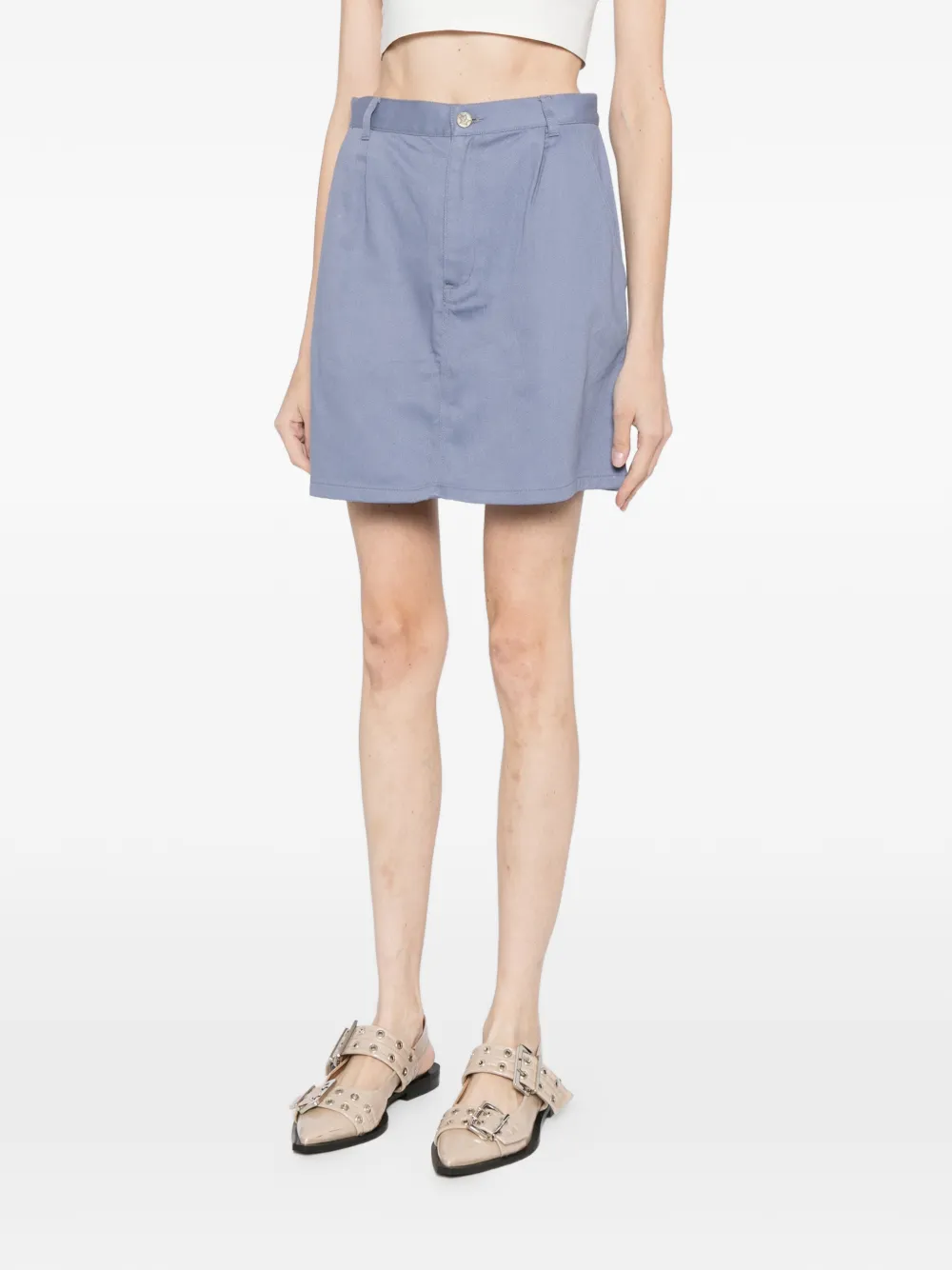 To B. By Agnès B. Cotton Skirt In Blue