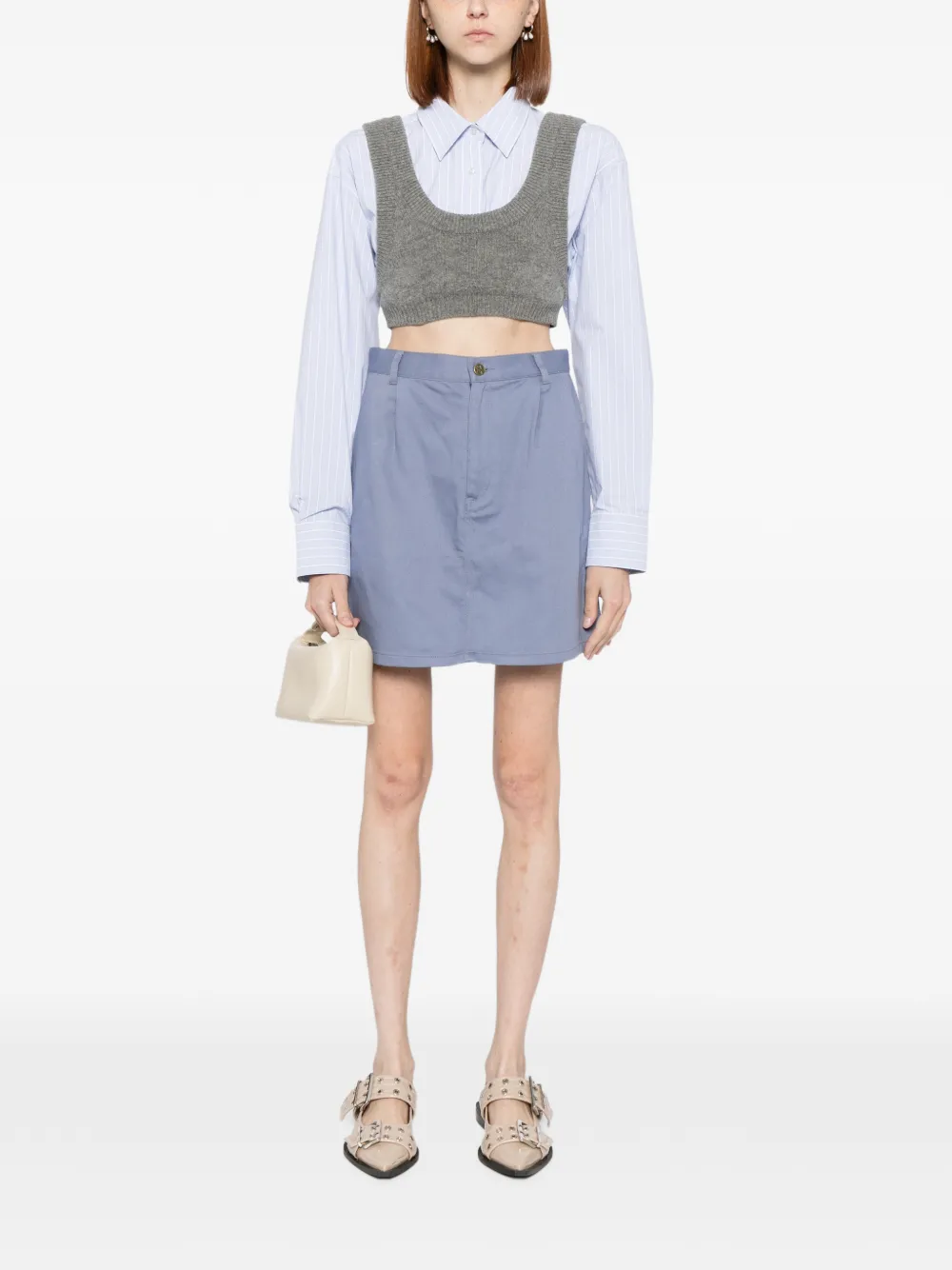 To b. by agnès b. cotton skirt - Paars