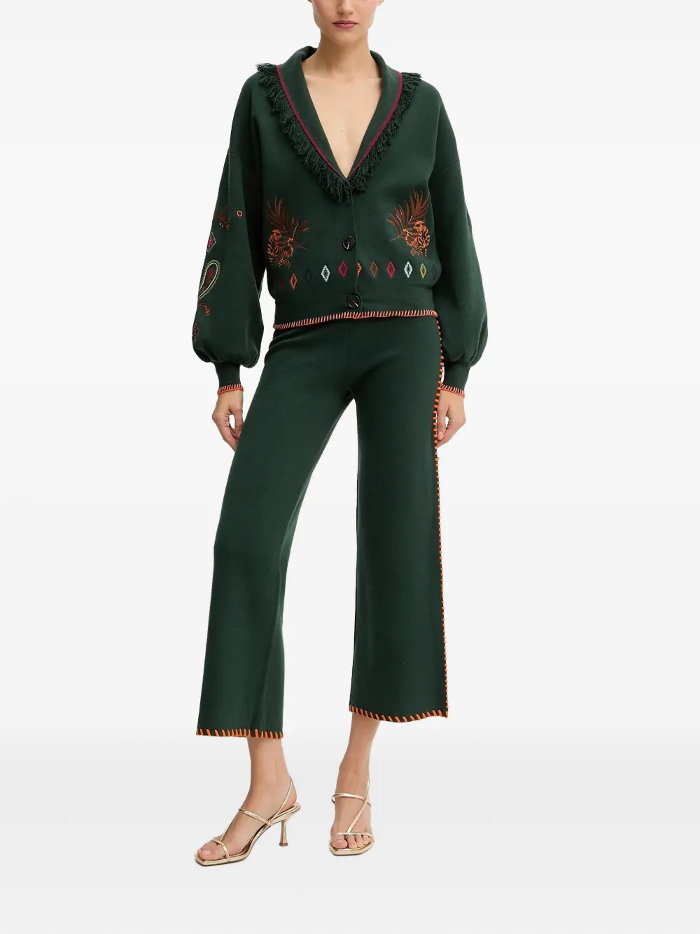 NEVER FULLY DRESSED fringed embroidered cardigan | Cardigans | Image 2