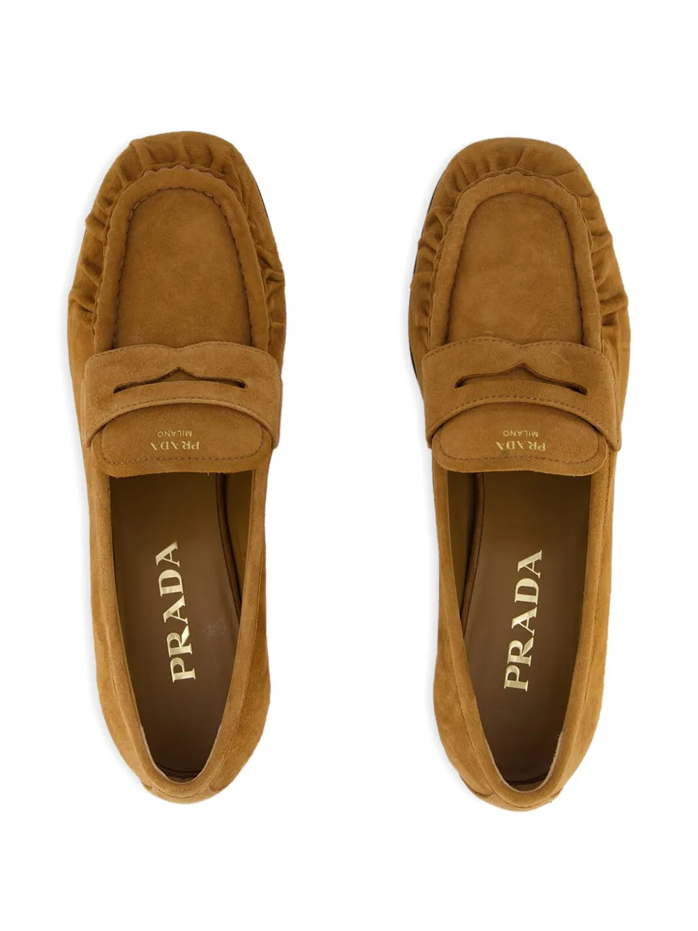 Prada leather loafers Bruin