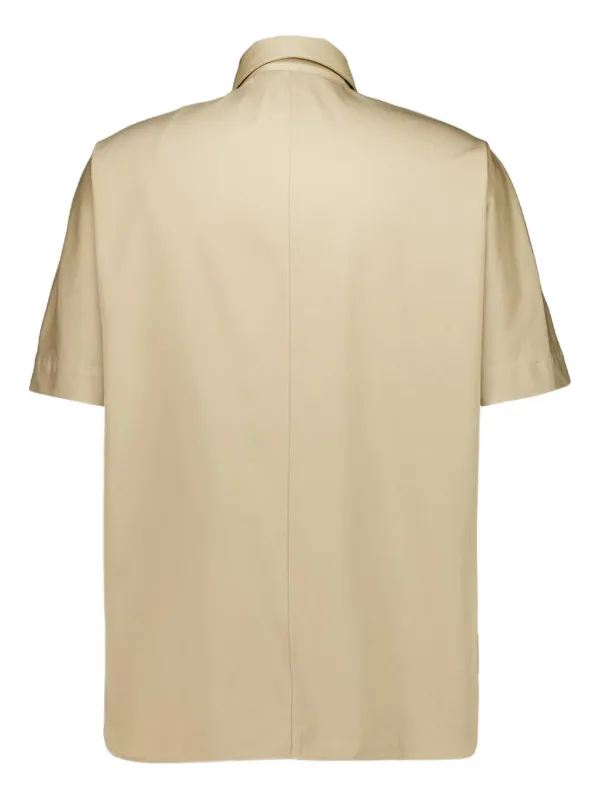 Givenchy short-sleeve Cotton Shirt | Neutrals | FARFETCH